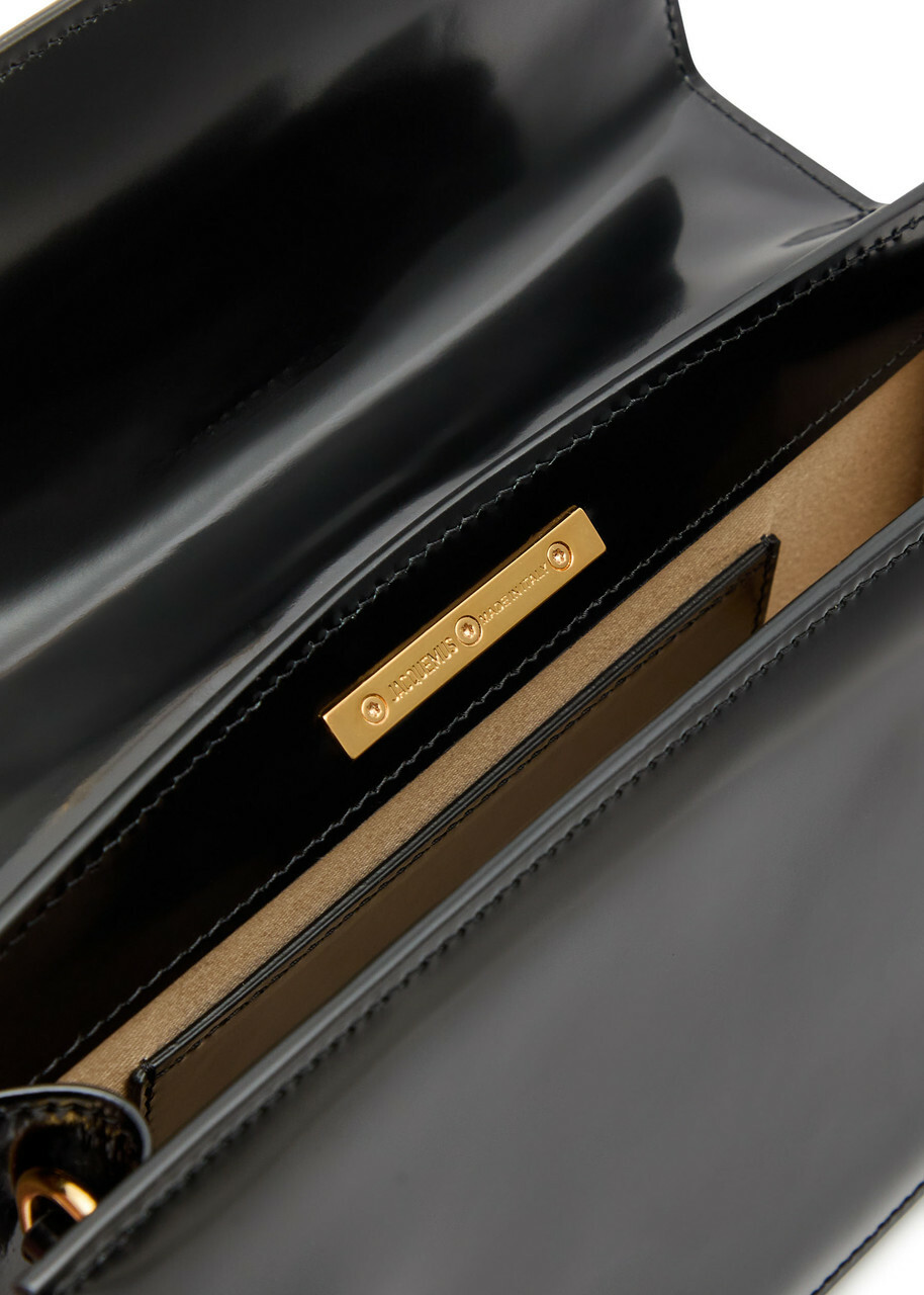Jacquemus Le Grand Bambino Glossed Leather top Handle bag - Black - One Size