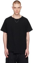 Yohji Yamamoto Black Asymmetric T-Shirt