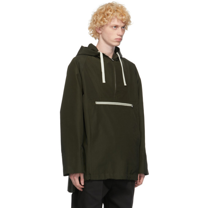 Jil Sanderand Khaki Hooded Anorak