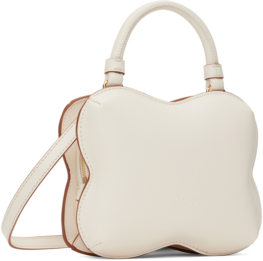 GANNI Off-White Butterfly Crossbody Bag GANNI