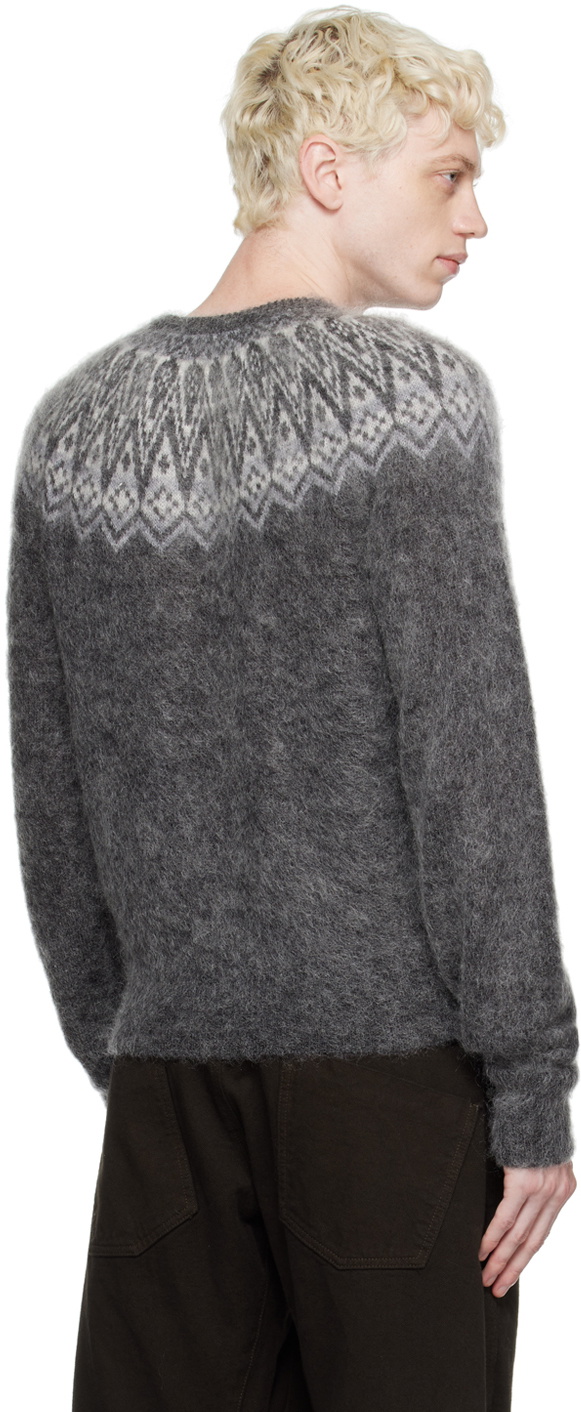 Omar Afridi Gray Nordic Sweater