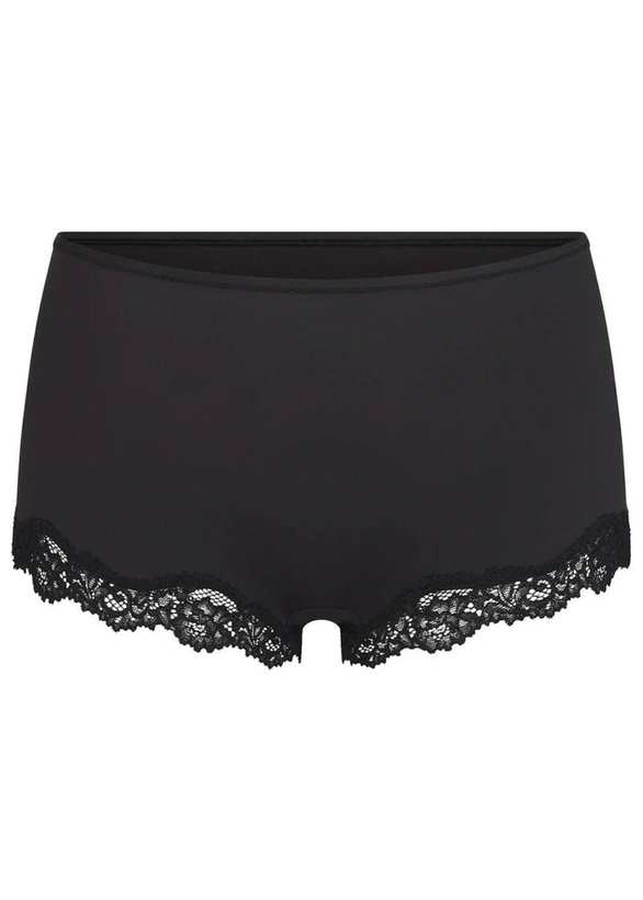 Photo: Skims Lace-trim Stretch-jersey boy Shorts Black