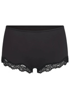 Skims Lace-trim Stretch-jersey boy Shorts Black