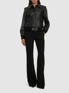 MOSCHINO Gold Heart Leather Jacket