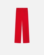 Pinko Dress Trousers Straight Fabric Stitch Tango Red