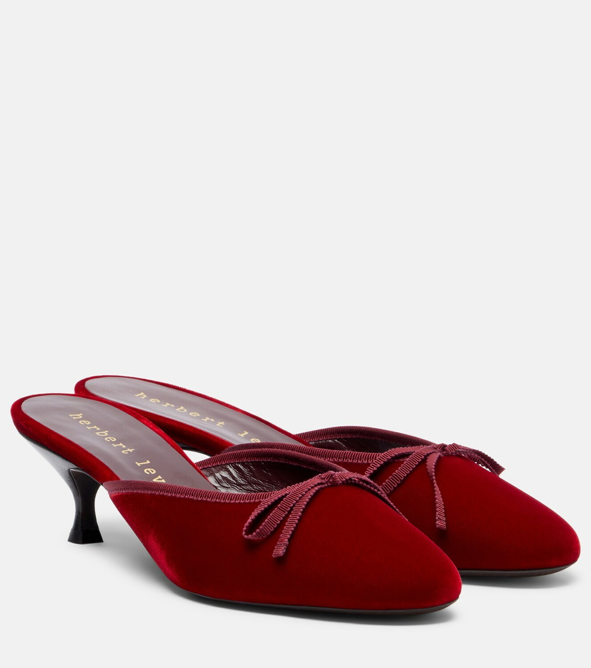 Herbert Levine 24/7 velvet mules