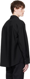 Bottega Veneta Black Light Wool Shirt