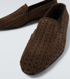 Manolo Blahnik Mario suede loafers
