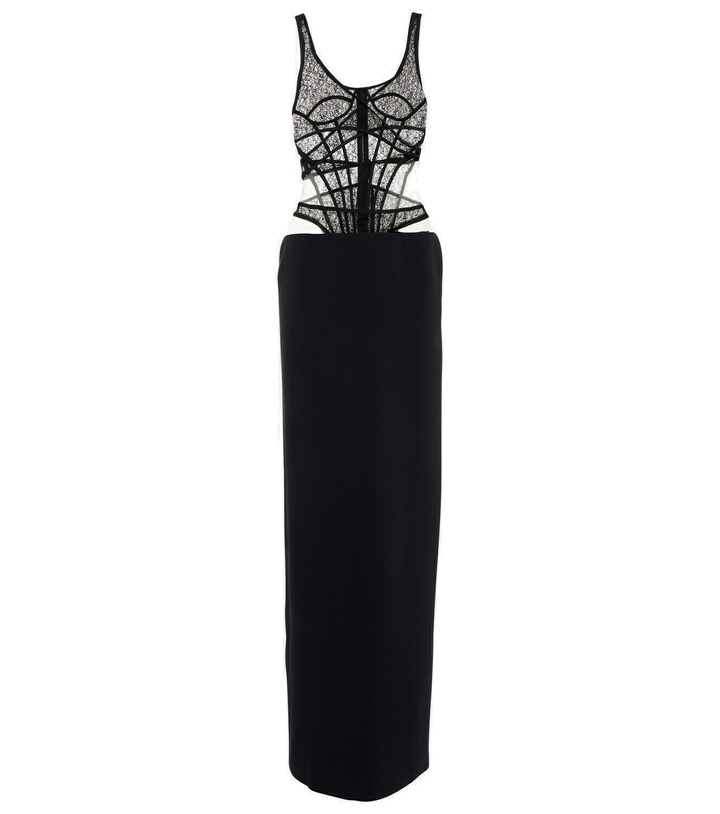 Photo: David Koma Lace corset gown