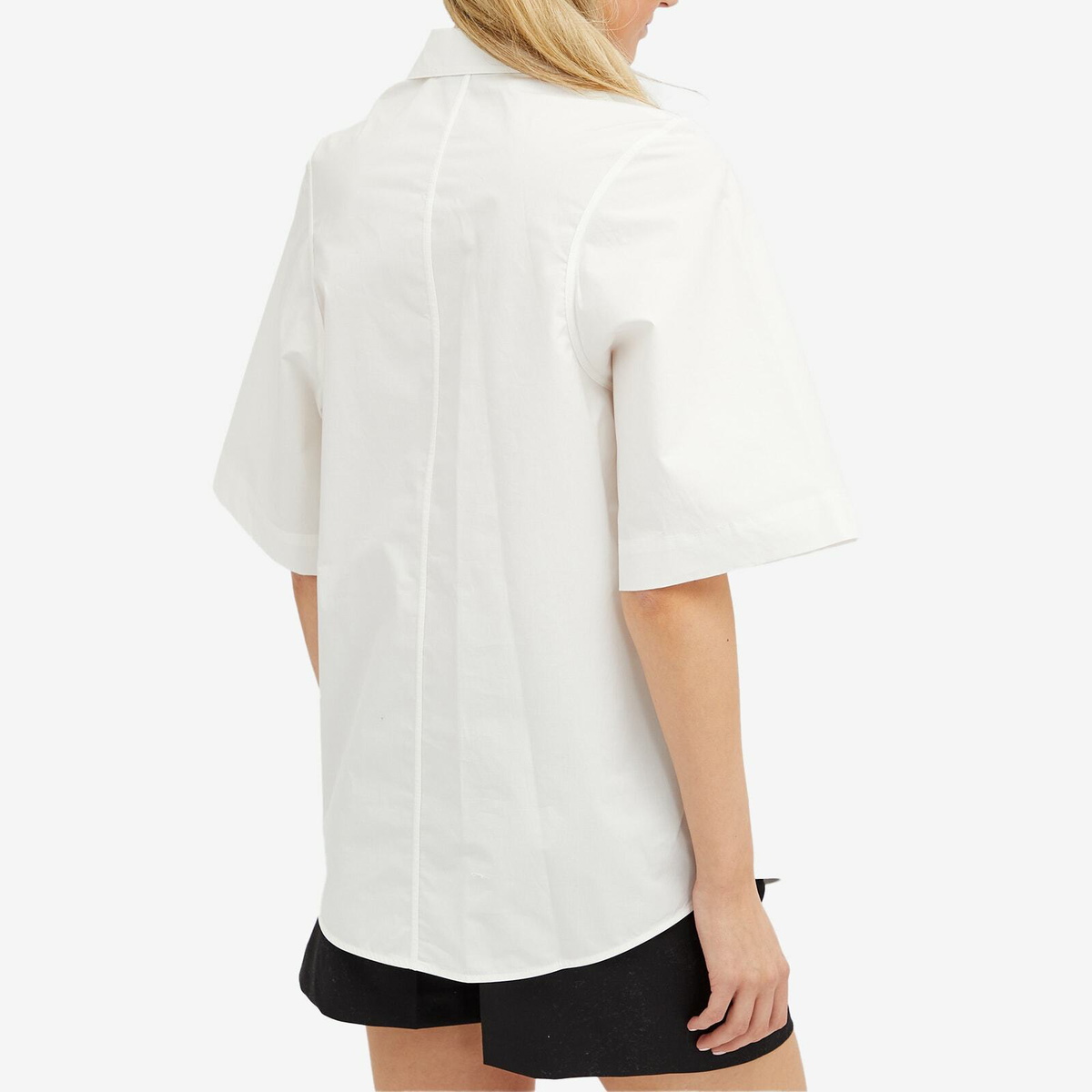 Low Classic Women's Armhole Stitch Shirt in White