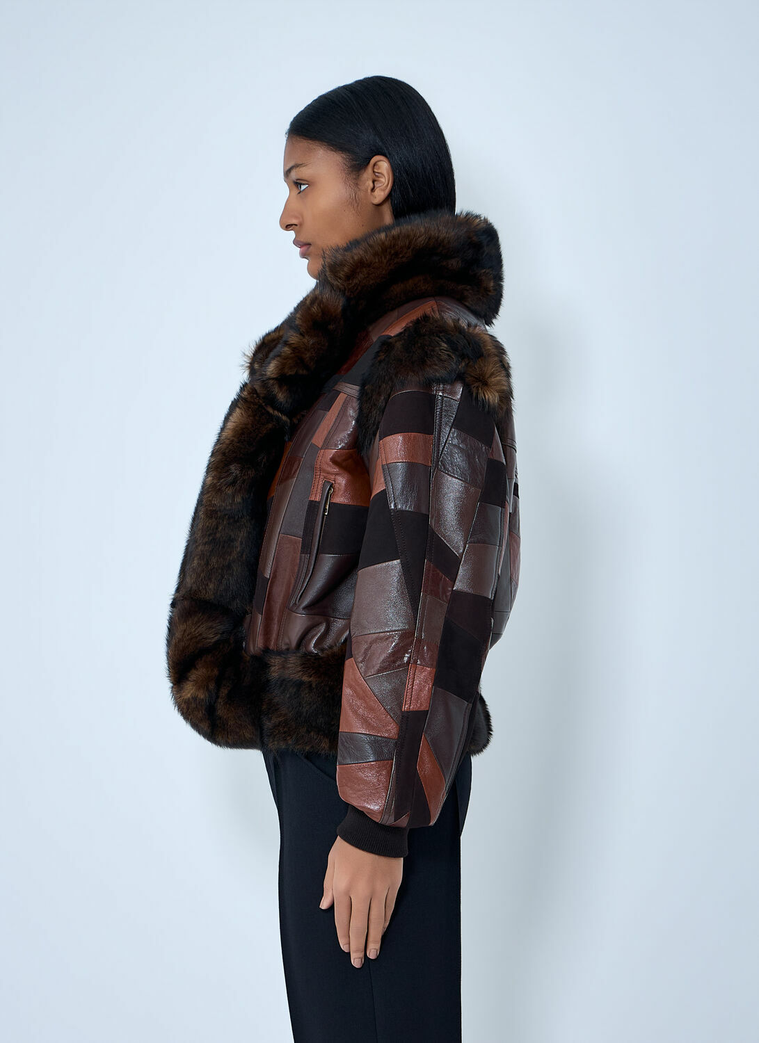 Chloé Patchwork Leather Jacket
