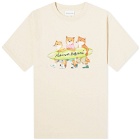 Maison Kitsuné Men's Surfing Foxes Comfort T-Shirt in Paper