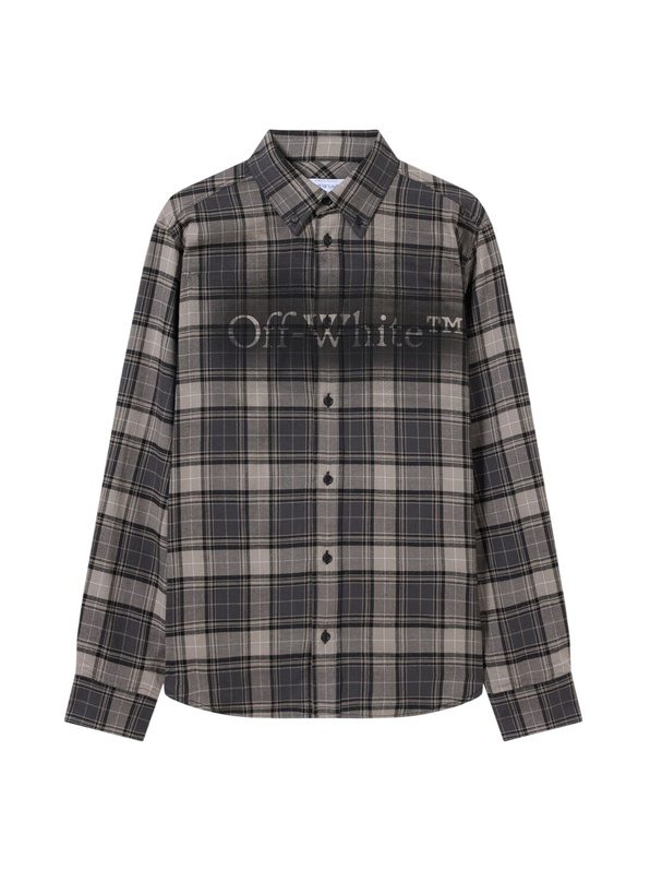 Photo: Off-White Spray Book Check Flannel Shirt