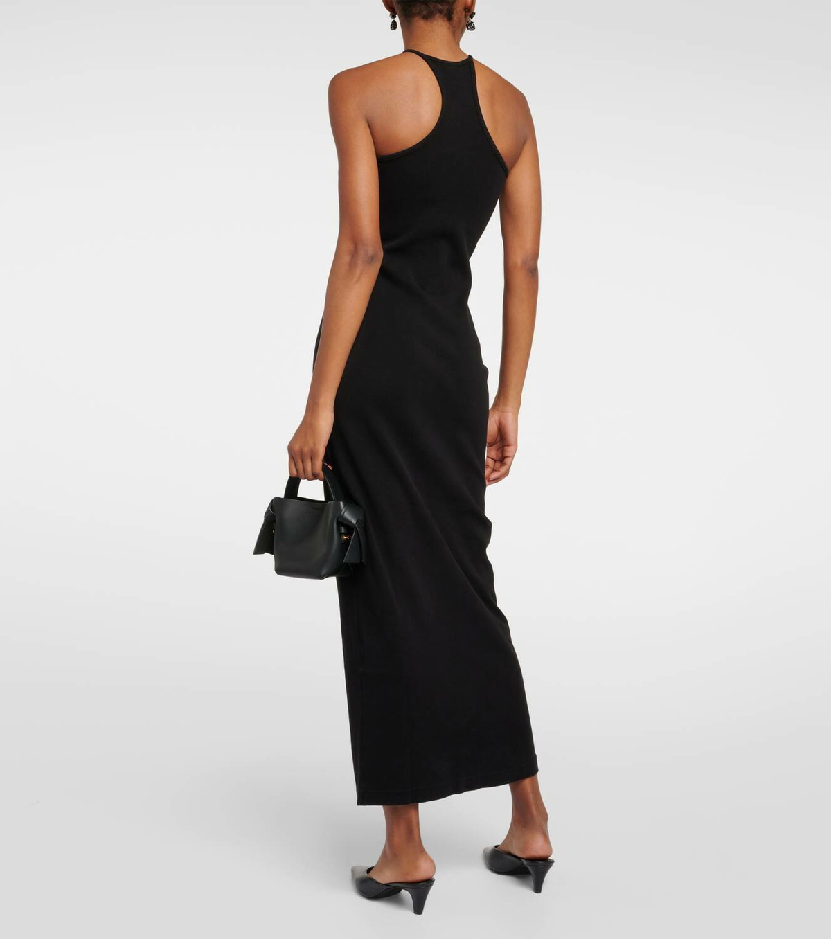 Re/Done Ribbed-knit cotton-blend midi dress Re/Done Re/Done Ribbed-knit cotton-blend midi dress Re/Done