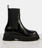 Gucci Web Stripe leather Chelsea boots