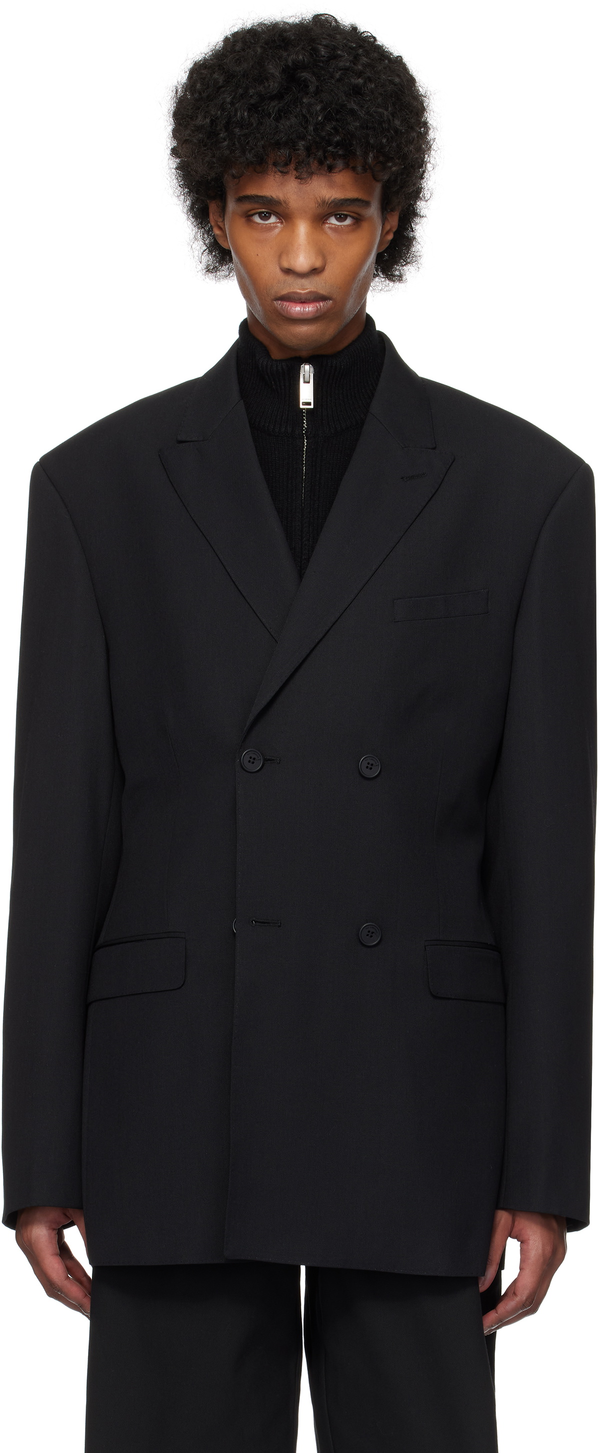 Han Kjobenhavn Black Double Breasted Blazer