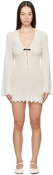 The Garment Off-White V-Neck Minidress