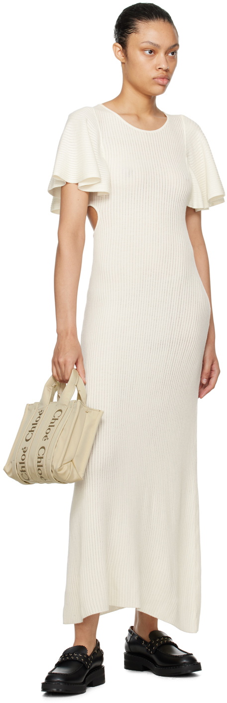 Chloé Off-White Small Woody Tote