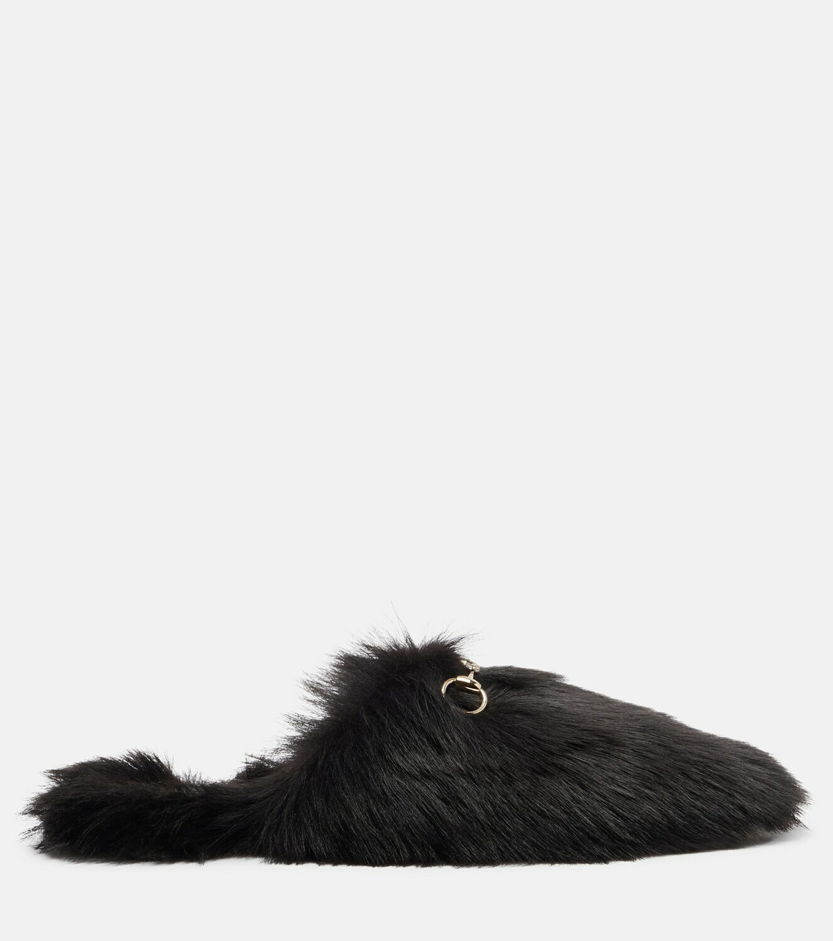 Gucci Horsebit shearling slippers