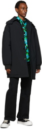 MSGM Black Insulated Coat