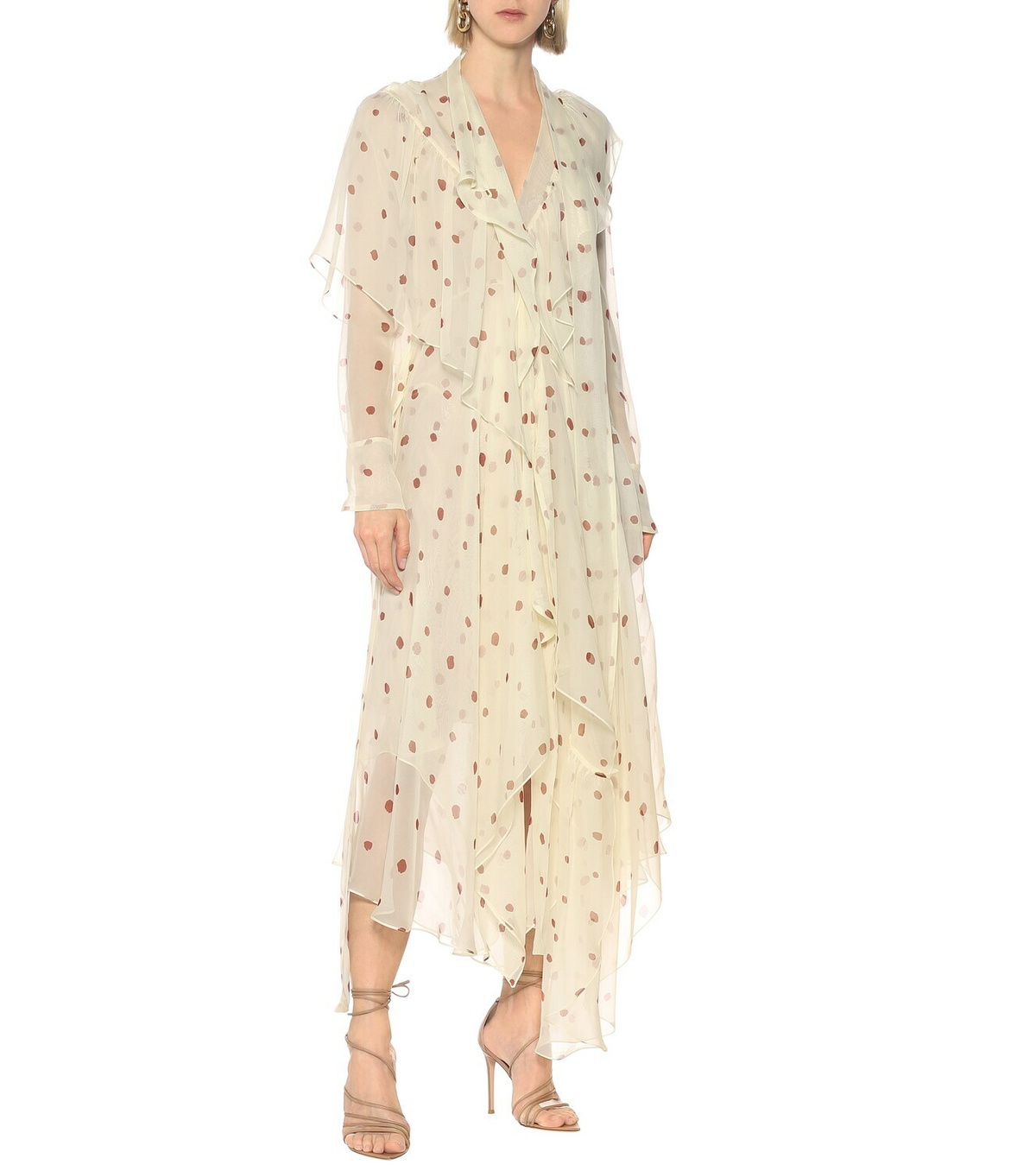 Petar Petrov Alonsa dotted silk midi dress