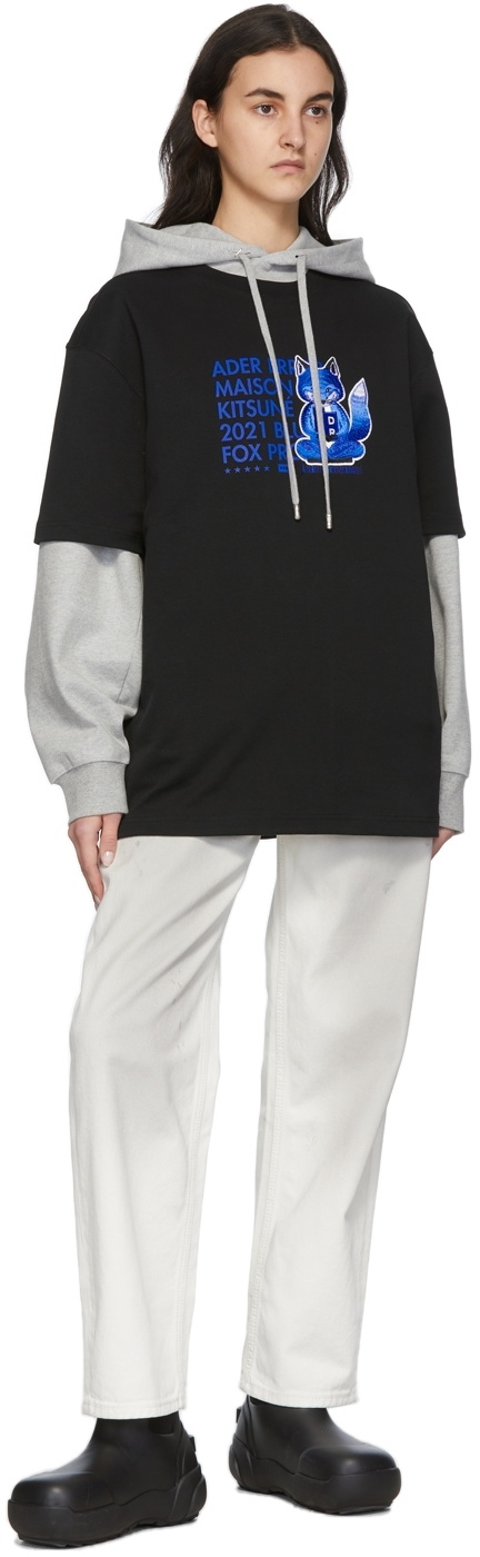 Maison Kitsuné Black ADER error Edition Meditation Fox T