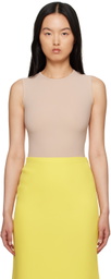 Valentino Tan Crewneck Bodysuit