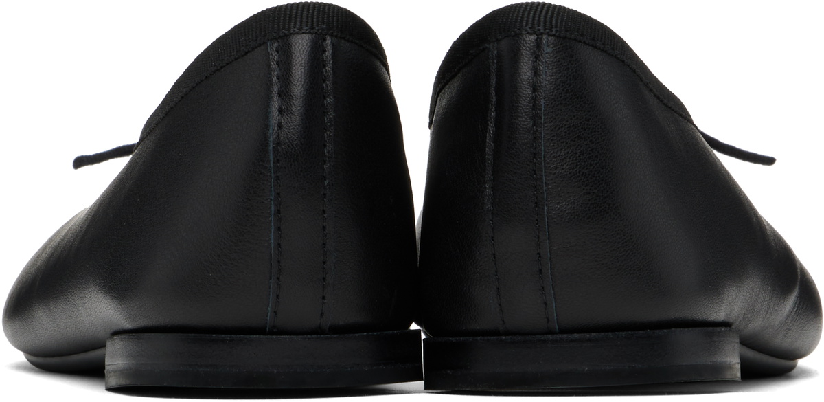 Repetto Black Lilouh Rubber Sole Ballerina Flats Repetto