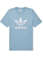 adidas Originals - Logo-Print Cotton-Jersey T-Shirt - Blue