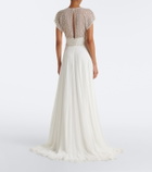 Jenny Packham Bridal Momento tulle and silk chiffon gown