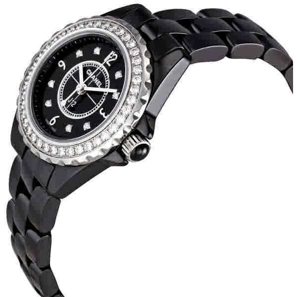 Chanel J12 Black Ceramic Quartz Ladies Watch H2571