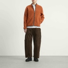 Norse Projects Men's Bjorn Sherpa Wool Fleece Jacket in Golden Orange