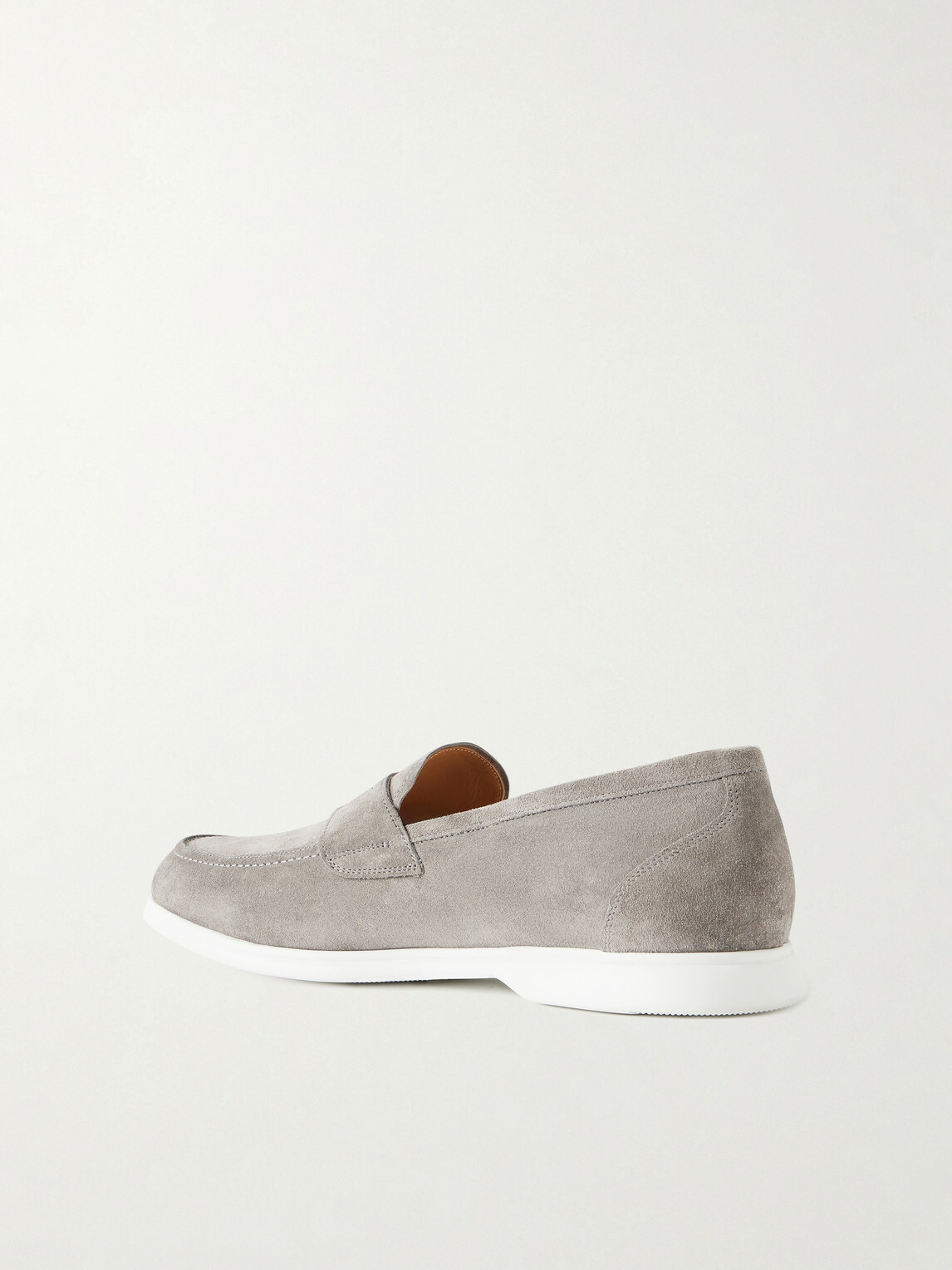 Kiton - Suede Penny Loafers - Gray