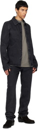 Rier Black Faded Denim Jacket
