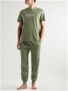 Polo Ralph Lauren - Logo-Print Cotton-Jersey Pyjama T-Shirt - Green