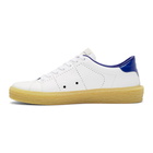 Golden Goose White and Blue Tennis Sneakers