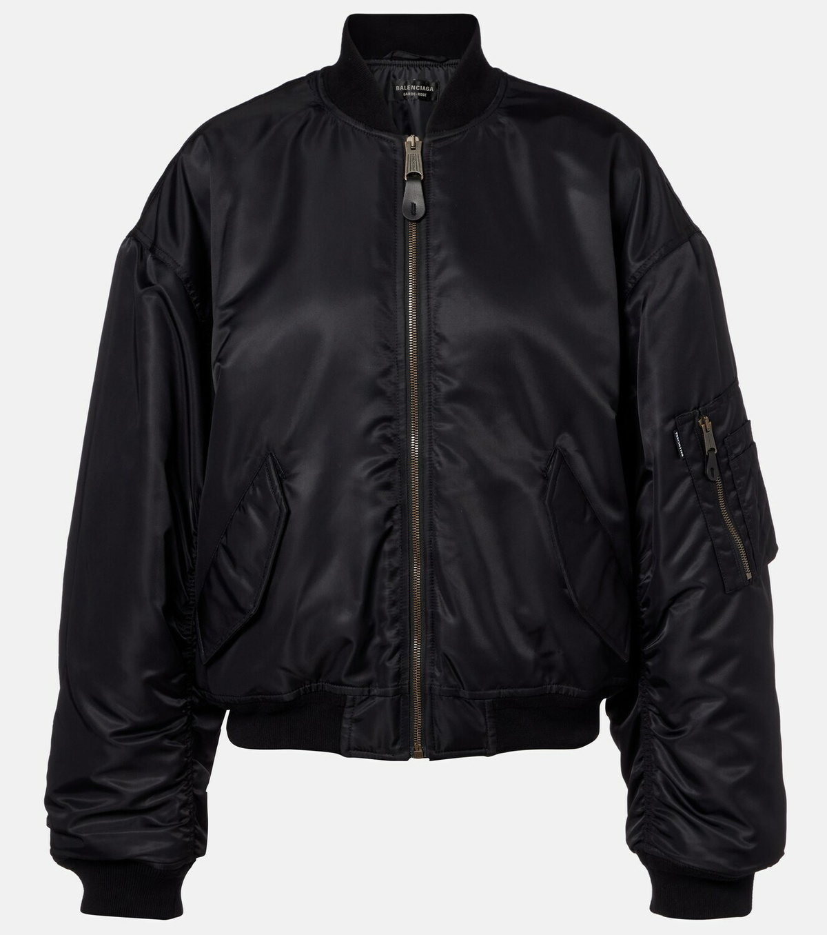 Balenciaga Standard technical satin bomber jacket