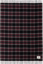 Tekla Black & Red Fringed Blanket