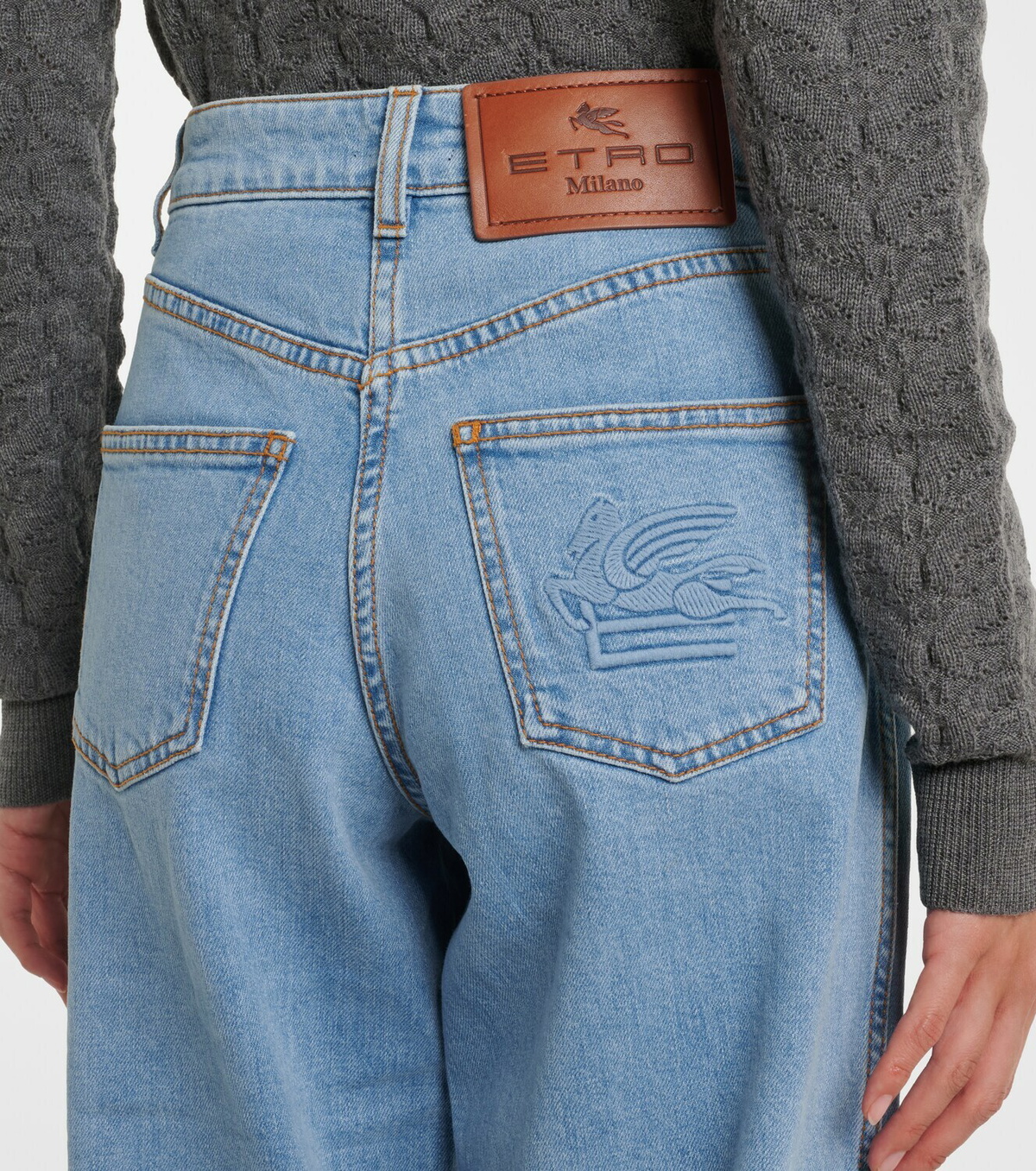 Etro Pegaso wide-leg jeans