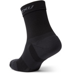 2XU - Vectr Cushioned Stretch-Knit Crew Socks - Black