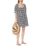 Solid & Striped - Babydoll checked minidress