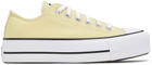 Converse Yellow Chuck Taylor All Star Lift Low Sneakers