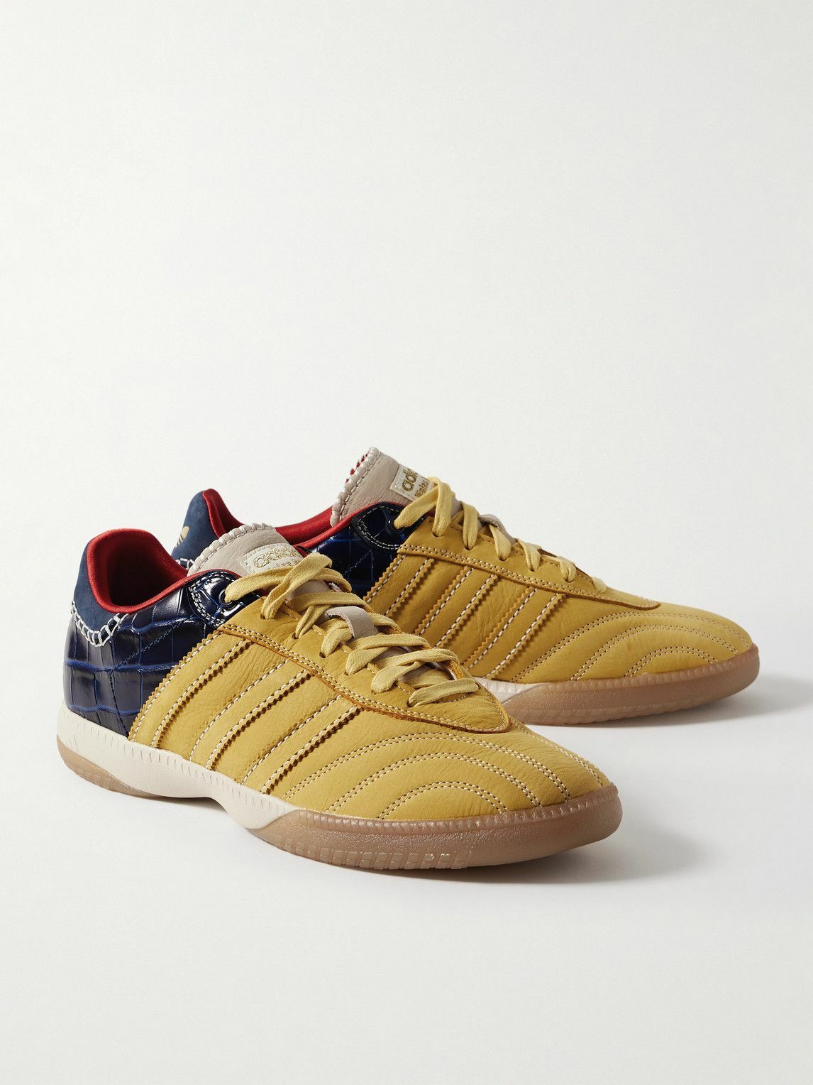 【ADIDAS ORIGINALS 】+ Samba Millennium レザースニーカー adidas Originals - Wales Bonner Samba Millennium Panelled