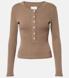 Citizens of Humanity Varra ribbed-knit Henley shirt