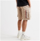 adidas Originals - Adiplore Appliquéd Cotton-Twill Drawstring Cargo Shorts - Neutrals