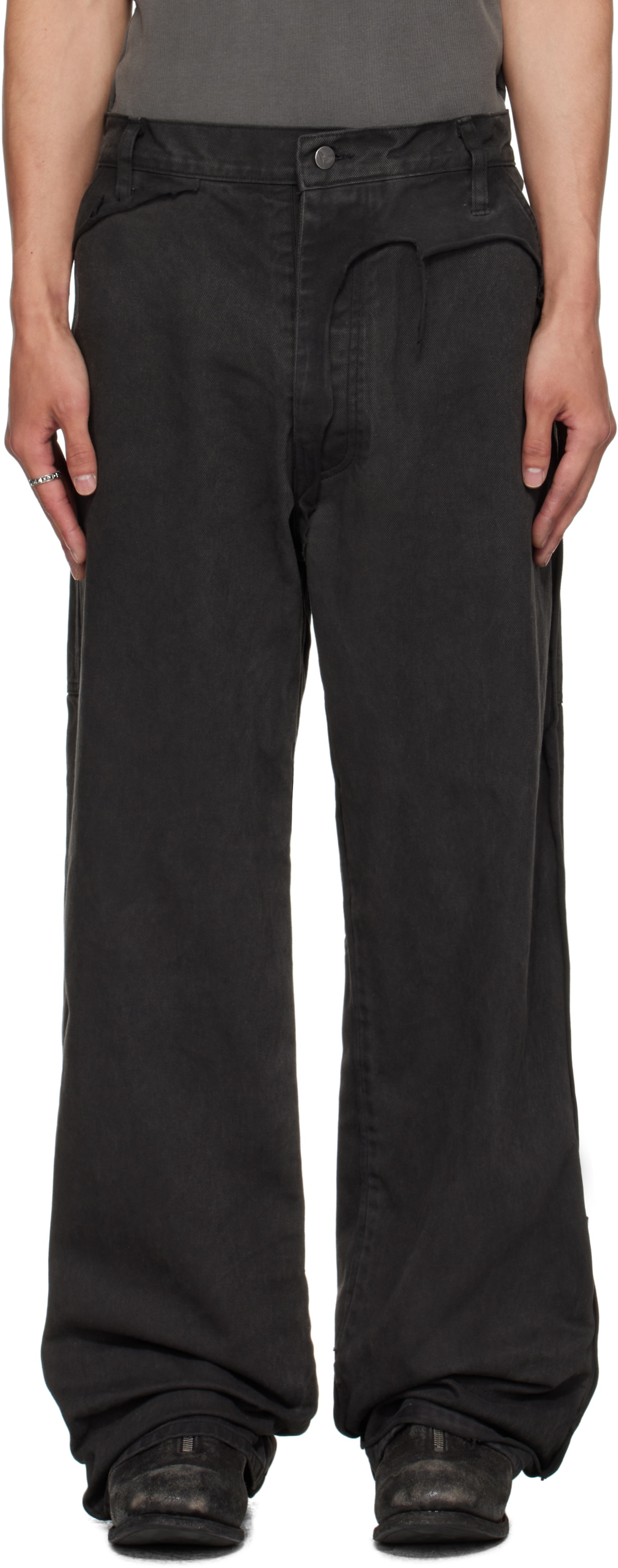 Alexander Digenova Khaki Underground Repair Jeans Alexander