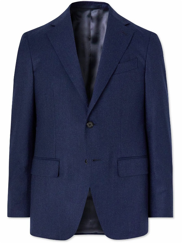 Photo: Caruso - Wool-Flannel Suit Jacket - Blue