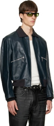OUR LEGACY Blue Mini Bomber Jacket