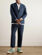 Blue Blue Japan - Cotton-Blend Jacquard Suit Jacket - Blue