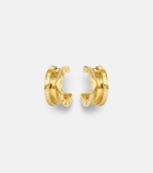 Bvlgari B.zero1 18kt gold hoop earrings with diamonds